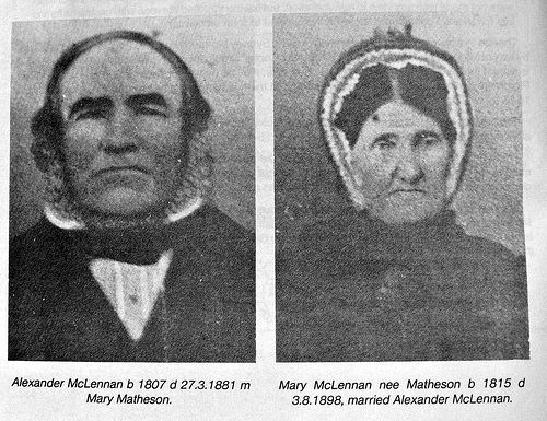 Alexander McLennan and Mary McLennan nee Matheson