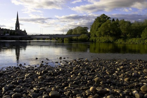 View from Moncreiffe Island