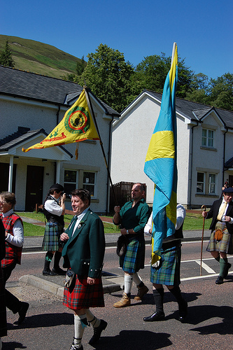 MacLaren flags - Lochearnhead Games 23 July, 2011