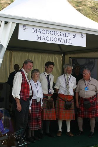 Clan MacDougall & Clan MacDowall Tent at The Gathering 09