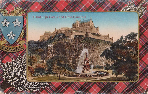Edinburgh Castle & Ross Fountain 1918