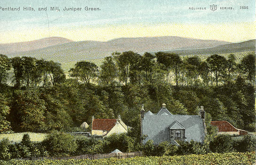 Pentland Hills & Mill Juniper Green c1906