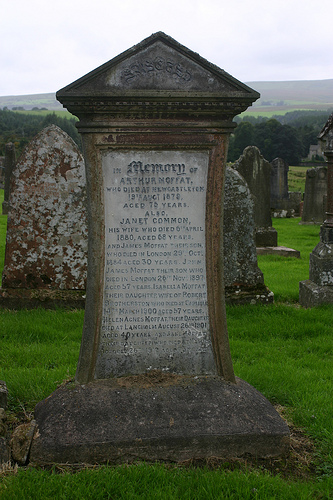 Moffat Grave - Scottish Borders