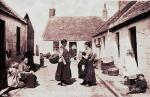 A Friday Chat in Auchmithie - Old Scottish Postcard