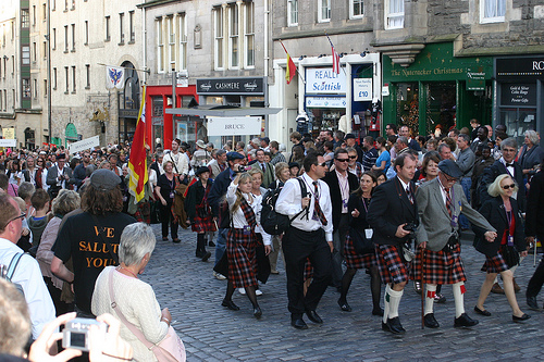Clan Broun at The Clan Parade, the Gathering 2009
