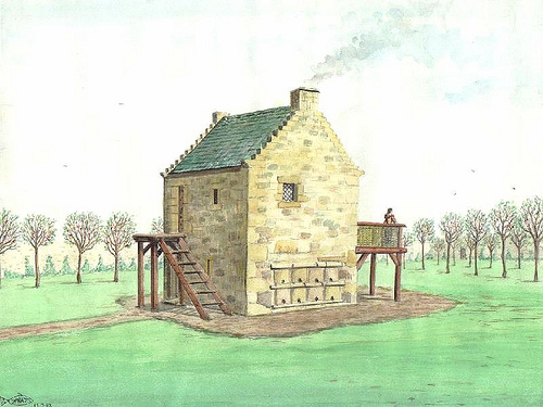 Byres Castle storage tower