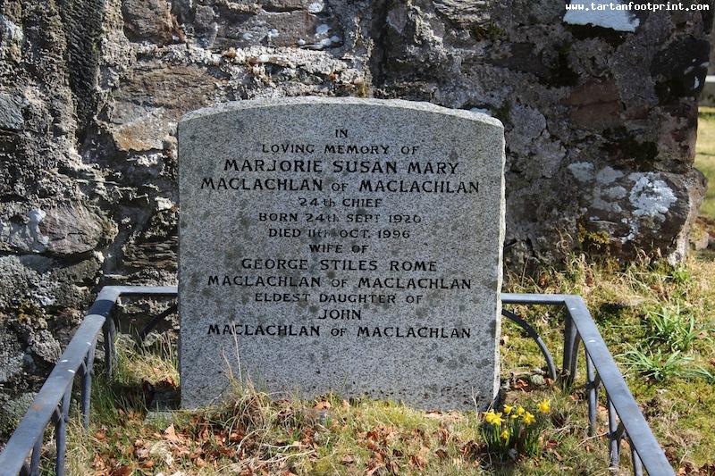 Grave of the 24th Chief of MacLachlan