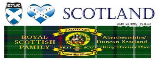 i love scotland Duncan Royalty Clan Banner2