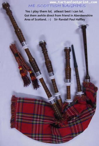 Me bagpipes got from friend awhile, direct from Aberdeenshire scotland..
