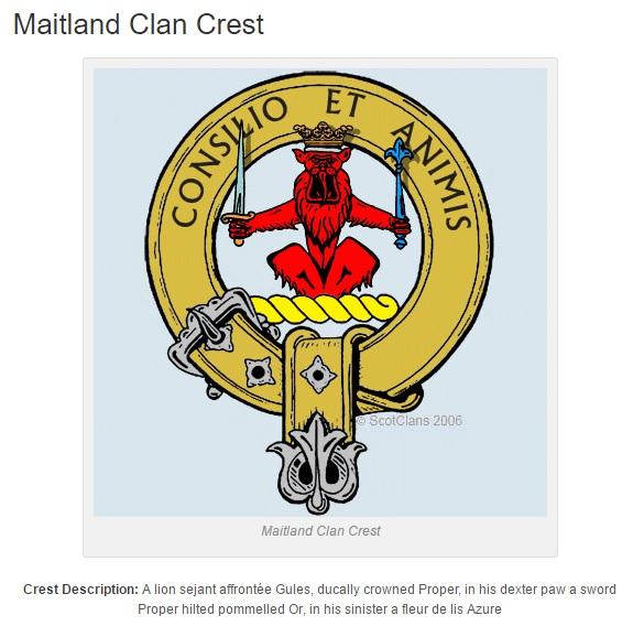 Maitland Clan Crest