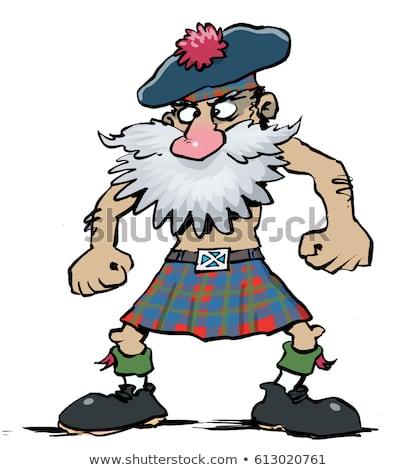 cartoon-illustration-scottish-person-scotland-450w-613020761