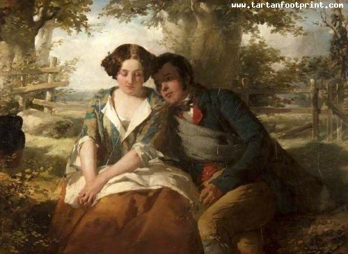 Robert-Burns-and-Highland-Mary-Thomas-Faed-RA-HRSA-Oil-Painting