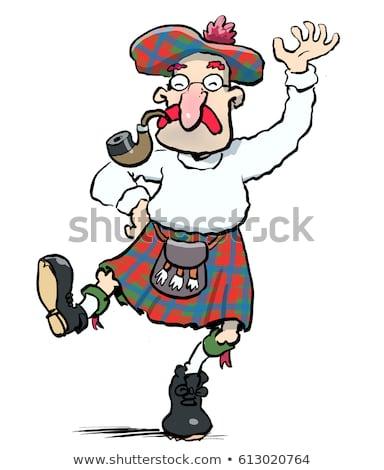 cartoon-illustration-scottish-person-scotland-450w-613020764