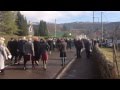 Memorial parade through Killin for the late Chief of Clan MacNab